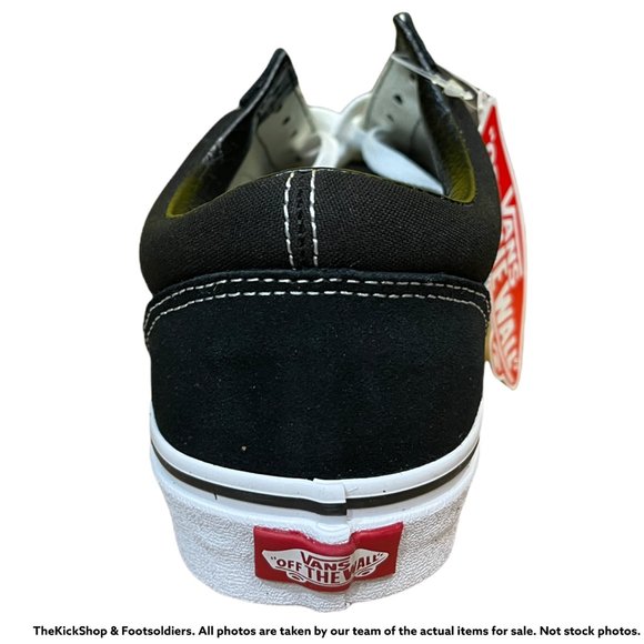 NEW VANS OLD SKOOL BLACK WHITE UNISEX SNEAKERS Boys 4 Woman's 5.5 - Picture 4 of 5